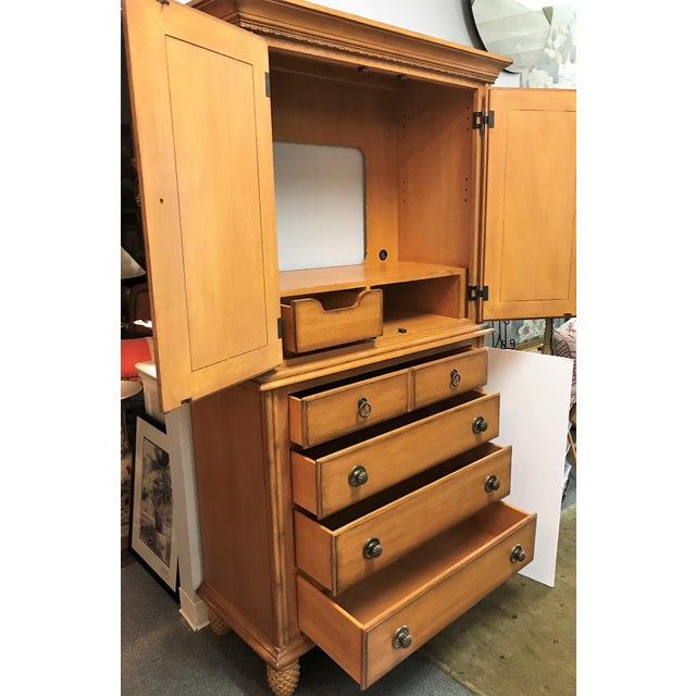 Tommy Bahama for Lexington Furniture Solid Wood Armoire With Bamboo and