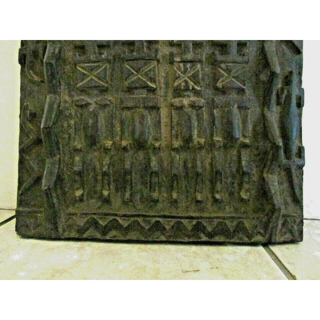 Brown Vintage African Mali Tribal Dogon Wood Door For Sale - Image 8 of 13