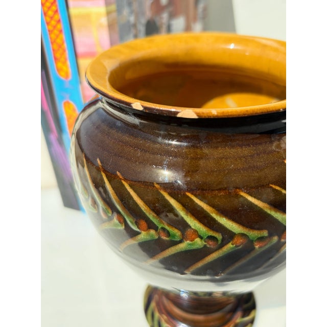 Vase with Slip-Trailed Decoration by Nils Kähler, 1930s For Sale - Image 4 of 6