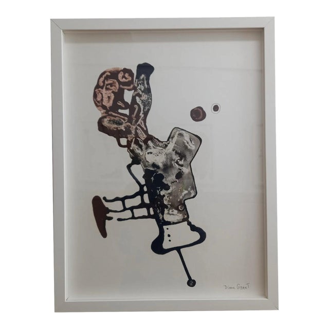 Framed Abstract Figurative Original Oil Painting For Sale