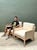 Late 20th Century Vintage Niedermaier Wood and Strap Lounge Chairs - Pair For Sale - Image 5 of 12