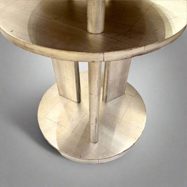 Art Deco Art Deco Period Silver Gilded Table France Circa 1930 For Sale - Image 3 of 6