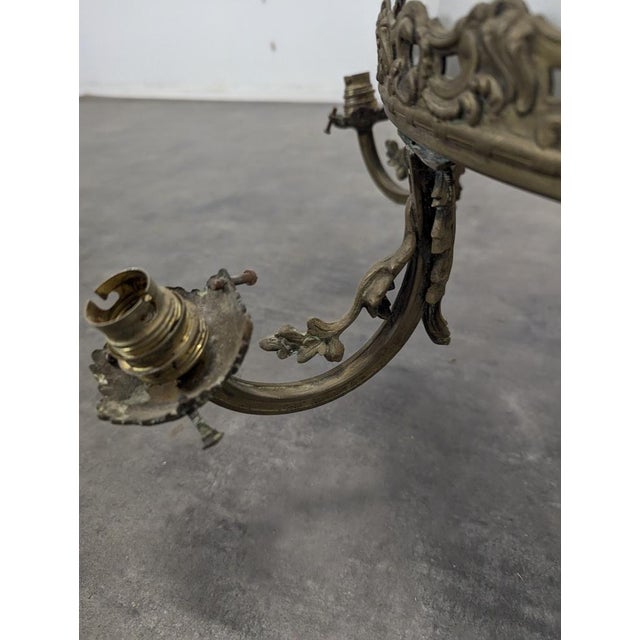 Opaline Chandelier from the Napoleon III For Sale - Image 6 of 9