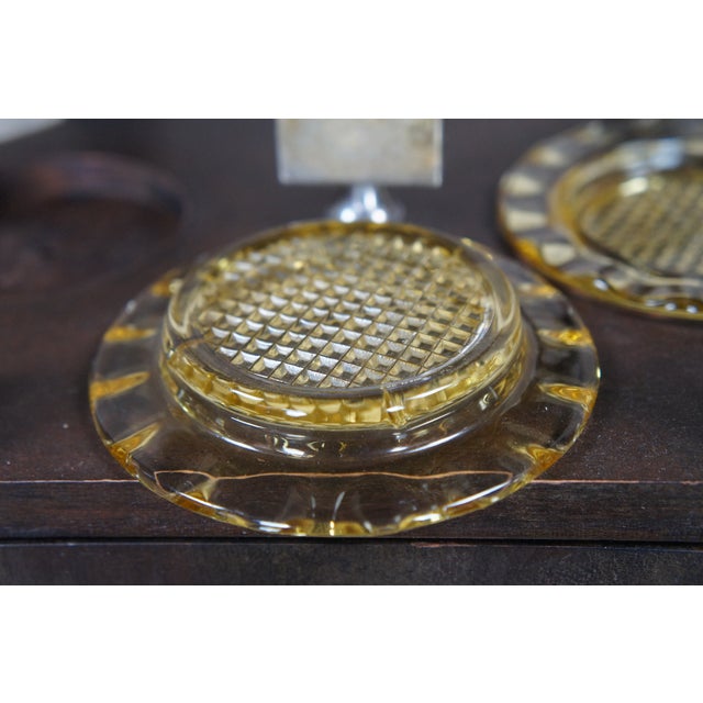 Antique Early 20th Century h.t. Cushman Petite Smoking Stand Humidor Ashtray For Sale - Image 10 of 12