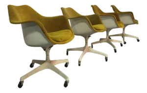 Eero Saarinen for Knoll Rare Swivel Arm Chairs