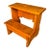 American Country Bed Steps in Ash Wood, Circa 1890 For Sale