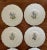 Ceramic 1940s Royal Cauldron Bristol Ironstone “Cardinal Flower” 9.5” Appetizer Plates ~ Set of 8 ~ England For Sale - Image 7 of 13