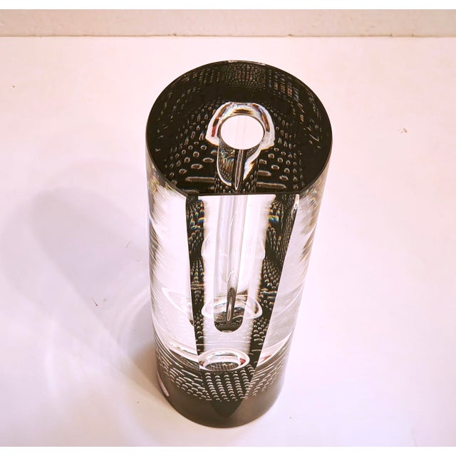 Vintage Art Glass Vase and Cone Sculpture by Pavel Havelka for Princ Art Glass, 1990s, Set of 2 For Sale - Image 9 of 18