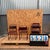Burgundy Metal Dining Armchairs from PEL, 1940s, Set of 6 For Sale - Image 3 of 3