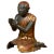 Mid 19th Century Thai Kneeling Ceremonial Temple Monk Lacquered and Gilt Sculpture For Sale - Image 13 of 13