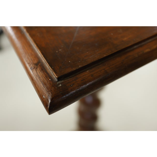 Antique Oak Barley Twist Pedestal / Plant Stand - 109 Cm Height, 1920 For Sale - Image 10 of 13