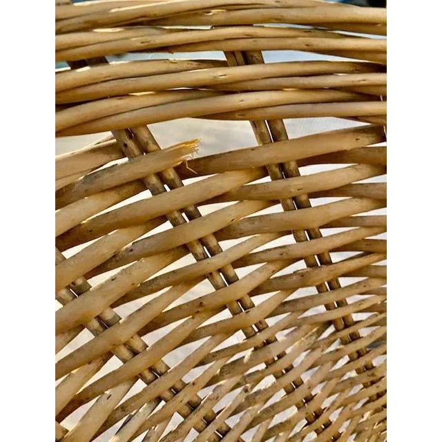 1950s 1950s Rattan Chair With Metal Legs. France. A For Sale - Image 5 of 11