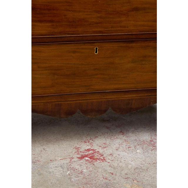 19th Century English Mahogany 4-Drawer Chest With Ring Pulls (C. 1880) For Sale - Image 10 of 13