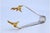 Silver Ice Tongs in the Shape of Golden Claws For Sale - Image 5 of 11