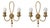 Mid-Century Modern Brass Wall Lights by Angelo Lelii for Arredoluce, 1940s, Set of 2 For Sale
