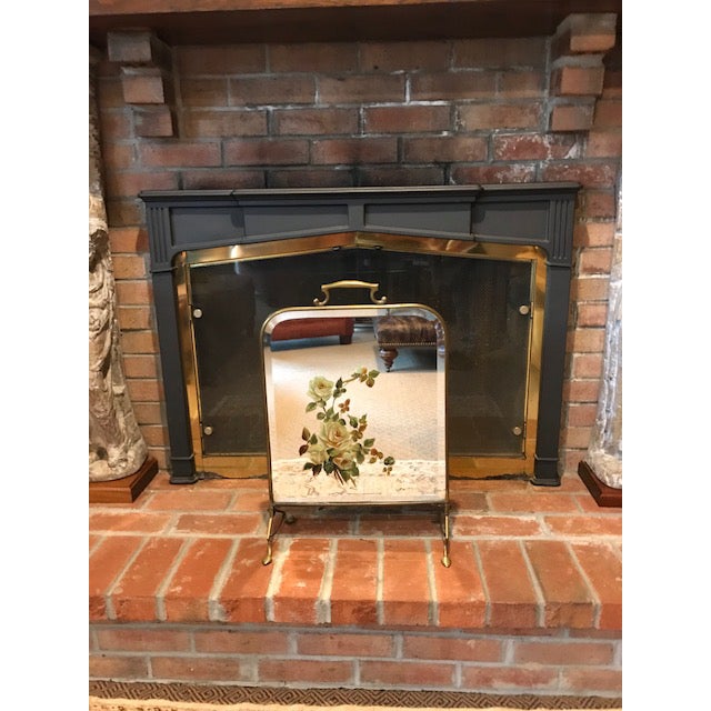 Hand Painted On Mirror Fireplace Screen Chairish