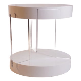 Chicago Side Table Attributed to Dragonette Private Label - Mint Condition For Sale