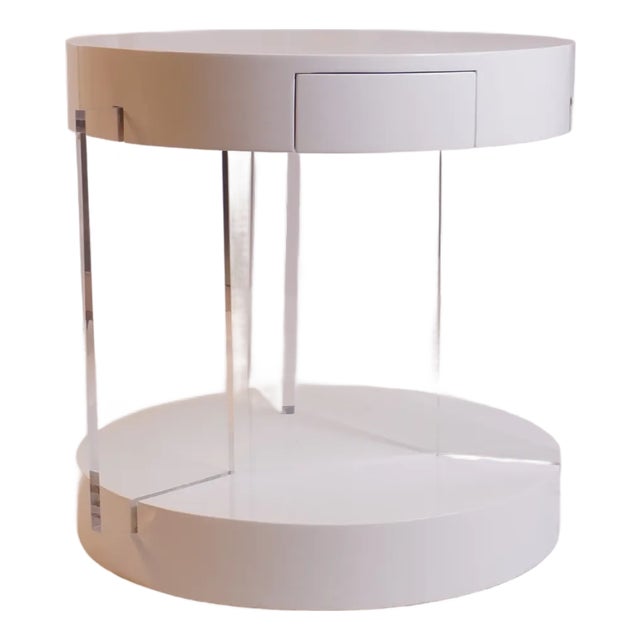 Chicago Side Table Attributed to Dragonette Private Label - Mint Condition For Sale