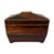 Wood Antique English Regency Rosewood Tea Sarcophagus Caddy W/Satinwood Edging c.1820s For Sale - Image 7 of 9
