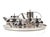 Rare and superb silver-plated dinner service by Christofle, circa 1960. "Ceylan" pattern, designed by Lino Sabattini for...