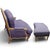Vintage J. Royale French Bergère Chair & Ottoman With a Gilded Wood Frame For Sale - Image 12 of 12