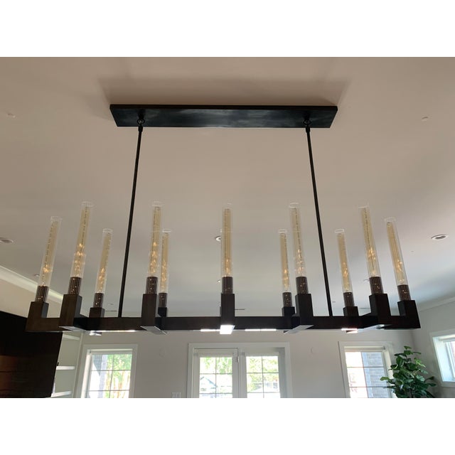 Restoration Hardware Cannele Linear Chandelier Chairish