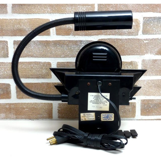 Mid-Century Modern Budweiser Beer Sign with Clock, USA, 1980 For Sale - Image 3 of 4