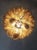 Vintage Italian Murano Chandelier with Caramel Glass Petals in the style of Mazzega, 1990 For Sale - Image 14 of 17