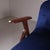 Set of Vintage Blue Velvet Chairs For Sale - Image 6 of 15