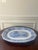 Blue and white is timeless and this large English ironstone platter will add patina to your tabletop when entertaining a...