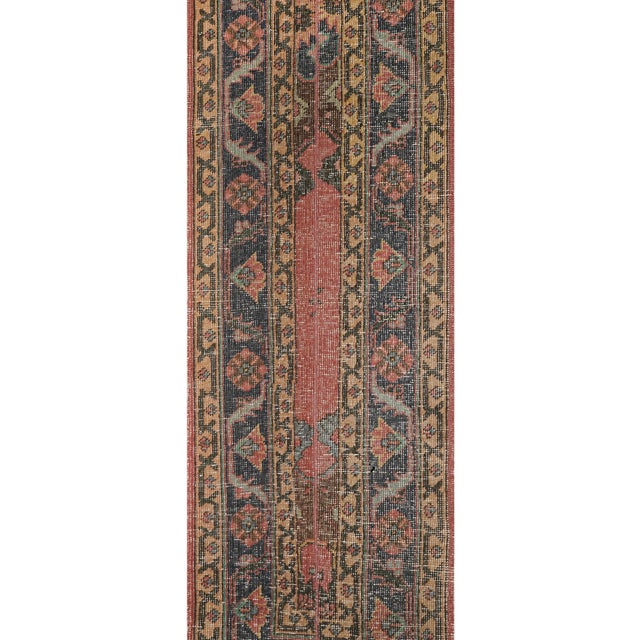 1960s 1960s Hand-Knotted Anatolian Runner - Stair Carpet 1'7'' X 23'9'' For Sale - Image 5 of 10