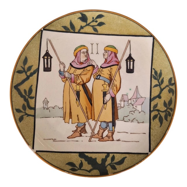 19th Century Antique Minton Maiolica Plate For Sale