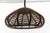 Wood French Provincial Handmade Adjustable Rattan Pendant Lamp, 1960s For Sale - Image 7 of 10