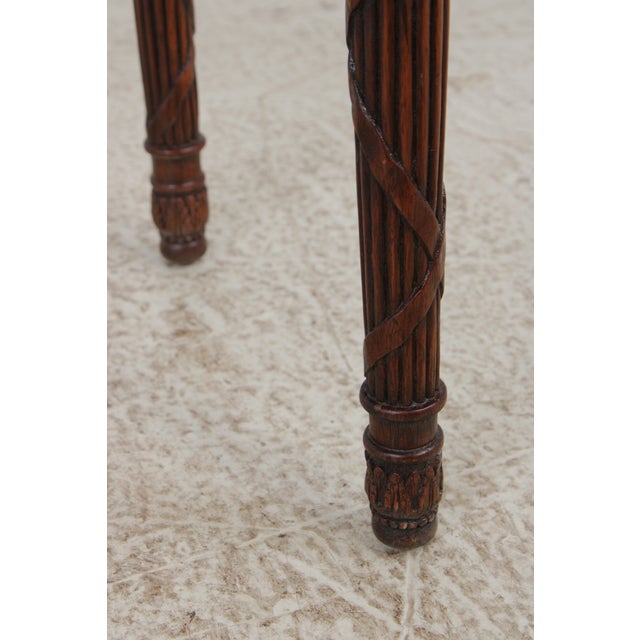 Maitland Smith Flame Mahogany Federal Style Console Table For Sale - Image 15 of 17
