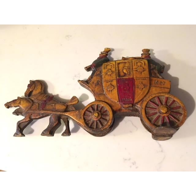 English Cast Iron Antique 1920s Door Stop For Sale - Image 3 of 9