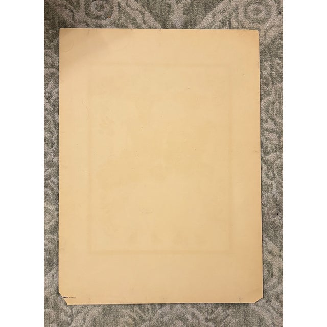 Original Vintage Carlos Merida 1945 Silkscreen Print " Musicos De Atotonilco" Plate Signed For Sale - Image 4 of 4