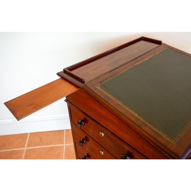 Regency Davenport Desk in Flame Mahogany by William Freeman, 1830s For Sale - Image 9 of 18