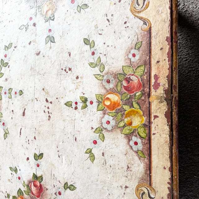 Yellow Vintage Rustic Brazilian Painted Coffee Table by Velha Bahia For Sale - Image 8 of 12