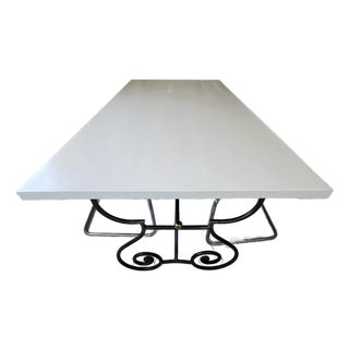 French Vintage 1970's Dining Table For Sale