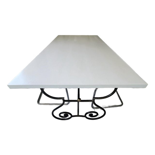 French Vintage 1970's Dining Table For Sale