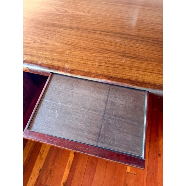 1980s Drylund Super Skyline Rosewood Executive Desk For Sale - Image 9 of 18