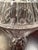 Antique Americana Star Patterned Doyle & Co. Banded Prism Bar Covered Glass Compote For Sale - Image 4 of 9