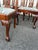 Early 20th Century Antique Chippendale Carved Ball and Claw Foot Upholstered Dining Chairs- A Set of 6 For Sale - Image 5 of 12