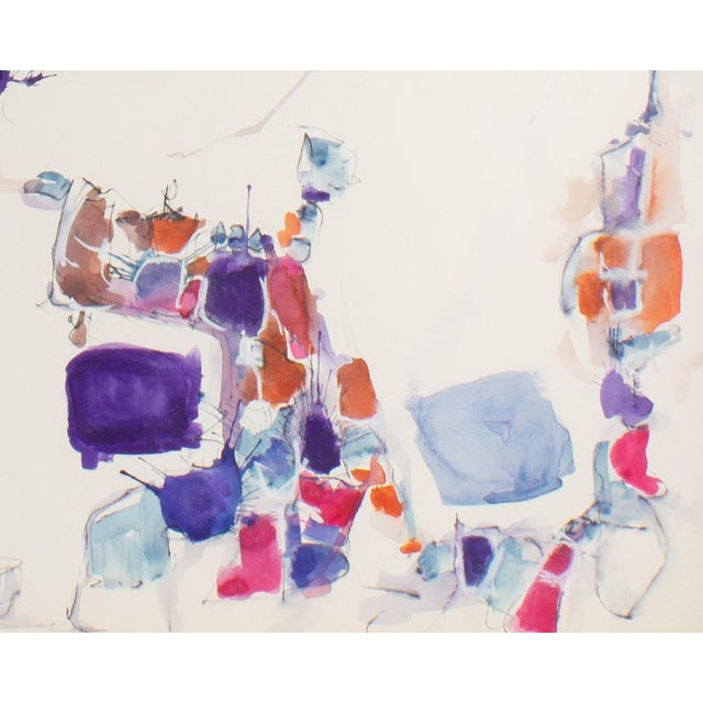Contemporary 1964 Abstract Mixed Media Painting by James L. Bruch For Sale - Image 3 of 10