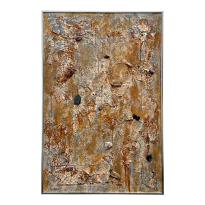 Vintage Boho Abstract Mixed Media on Board