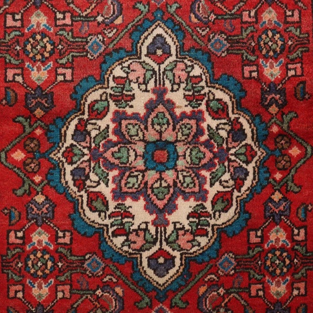 Antique Malayer Rug in Cotton and Wool For Sale - Image 3 of 11