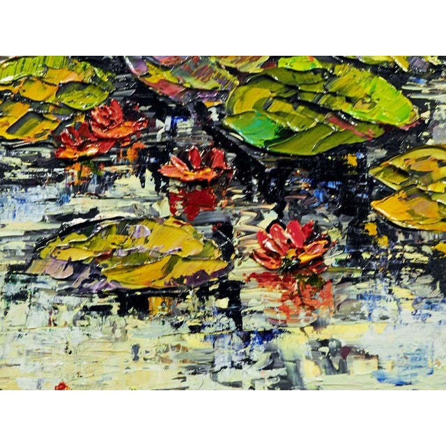 Impressionist Maya Eventov Untitled Oil on Canvas With Beautiful Custom Frame Me082211-02 For Sale - Image 3 of 7