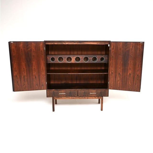 Mid-Century Modern Vintage Danish Drinks Cabinet by Axel Christensen, 1960s For Sale - Image 3 of 11