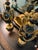 Late 19th Century Pair of 1870 French Louis XVI Gold and Marble Exceptional Cassoulets For Sale - Image 5 of 9