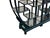 Black Lacquer Moon Gate Round Shelves Wood Display Curio Cabinet Room Divider For Sale - Image 9 of 12